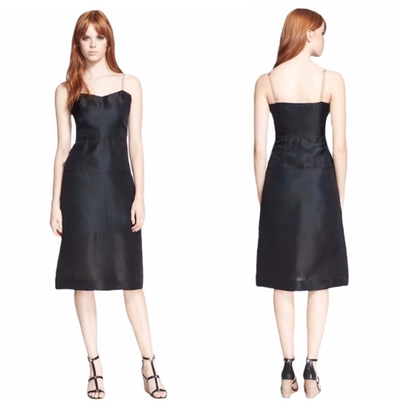 Marc By Marc Jacobs Dresses & Skirts - new Marc by Marc Jacobs MBMJ ❤︎ Sheer Layer Silk Midi Cocktail Dress ❤︎ Black
